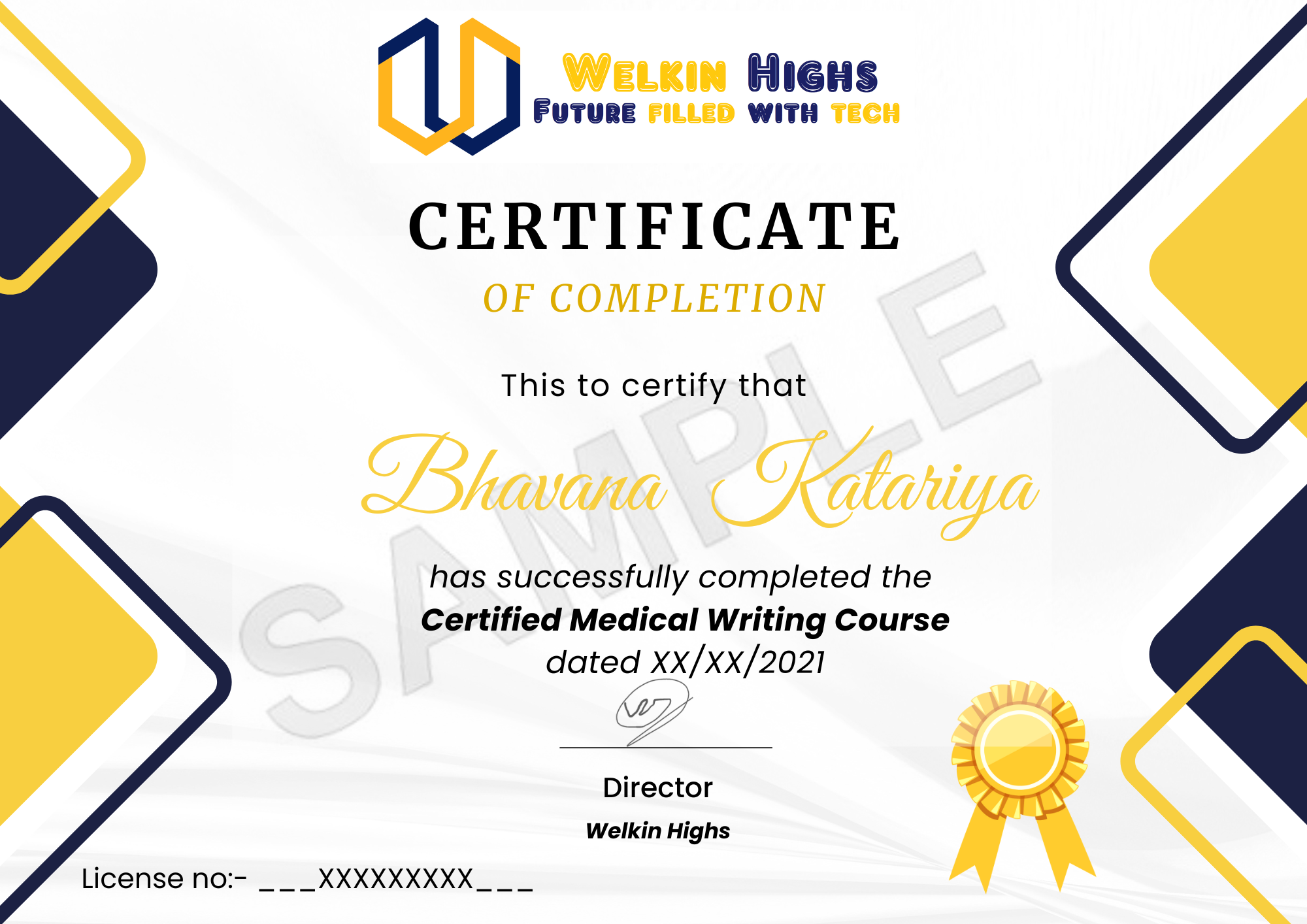 Medical Writing Certificate (1)